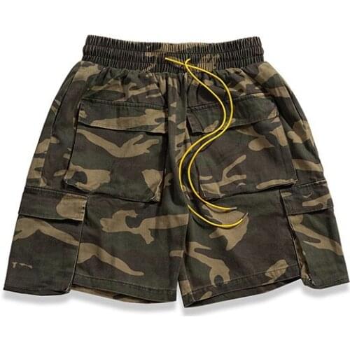 2021 Cadets Camouflage Shorts Bf Style Shorts Womens Retro Chic Multi Pocket Camouflage Cargo Shorts