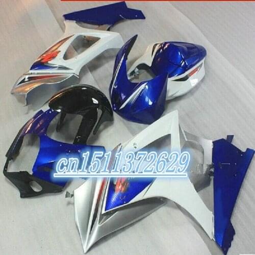 Fairing kit for A GSXR1000 07 08 GSX-R GSXR 1000 K7 2007 2008 gsxr1000 blue white Fairings set for SUZUKI