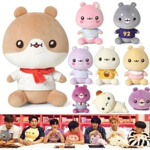 Kpop Monsta X TWOTUCKGOM Plush Pillow Kawaii Animal Stuffed Doll Toys Decorative Throw Pillows for Couch Anime Peluche Gifts