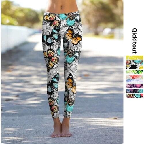 Sexy Women Legging leaf Printing Fitness leggins Fashion Slim legins High Waist Leggings Woman Pants