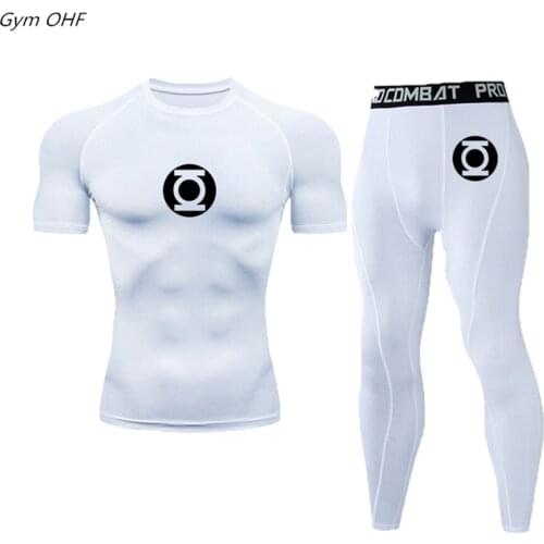 Mens Tight Suit Compression Sportswear Training T-Shirt Gym Fast Drying Suit Fighting Suit Rock Climbing Tight Shirt Muscle Man