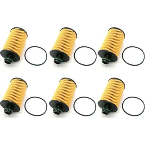 Yubao 6 Sets Engine Oil Filter Kits for Ram 1500 3.0L Diesel 2014-2017 # 68229402AA