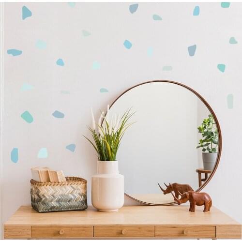 Terrazzo Stickers Self-adhesive Removable DIY Mural Shop Window Furniture Renew Wallpaper For Kids Room kindergarten Decor Decal