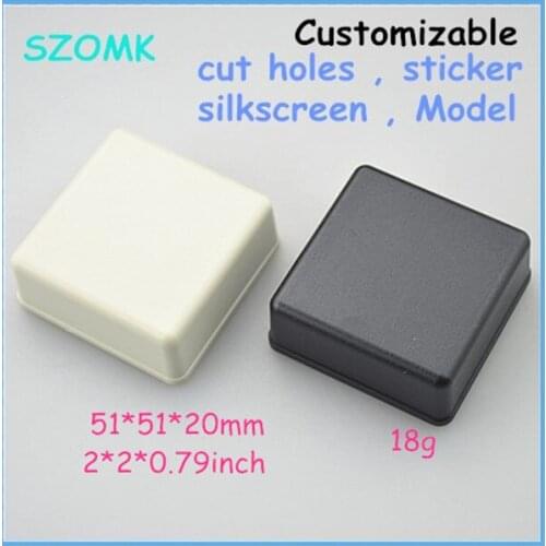 Plastic box enclosure electronics switch box (20 pcs) 51*51*20mm electronics outlet enclosure project case electronical box