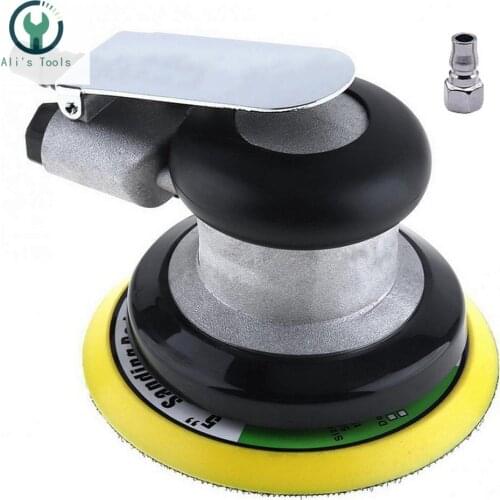 5 Inch Impulse Pneumatic Sandpaper Random Orbital Air Sander Polished Grinding Machine Hand Tools