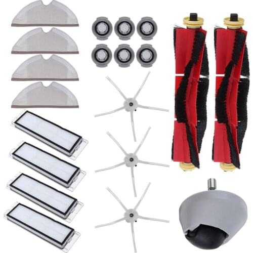 HOT！-Clean Wheel HEPA Filter Main Brush Accessories for Xiaomi Roborock S6 S60 S65 S5 MAX T6 Vacuum Cleaner Home Applicance