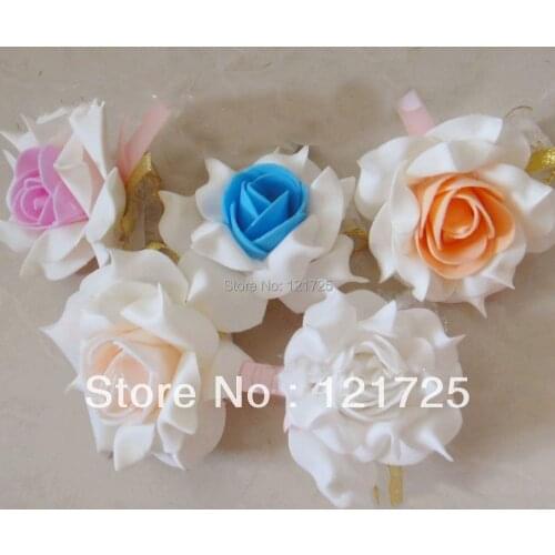 Wedding supplies color rosette flower wrist jewelry accessories or for attending the wedding handmade artificial flower