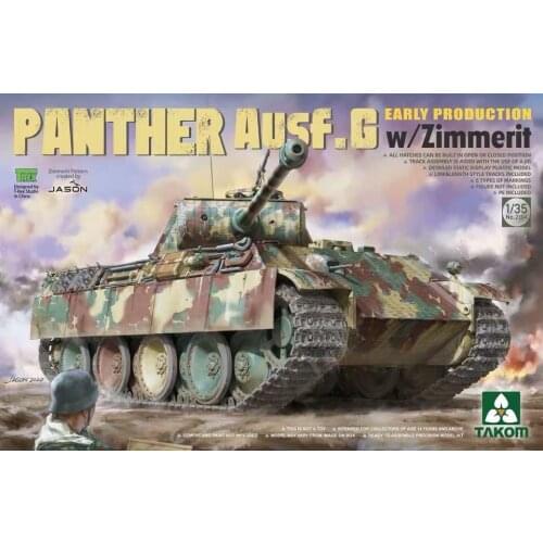 TAKOM 2134 1/35 Panther Ausf.G Early Production w/Zimmerit