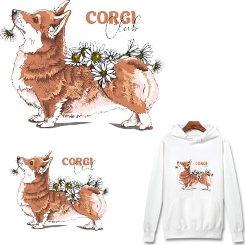 Cat Dog Patch Thermal Stickers on Clothes Iron on Transfer Unicorn Patches for Clothing Cartoon Animals Patch Clothing Appliques