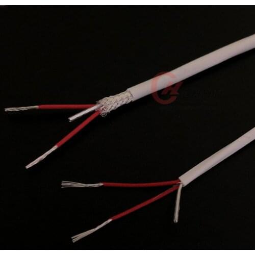 High Quality PT100 Three-Core Silver-Plated PTFE Insulated Thermocouple Wire