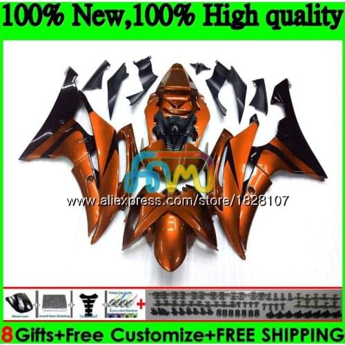 YZF-600 For YAMAHA YZF R6 YZF600 YZFR6 Dark orange 08 13 14 15 16 75BS.189 YZF 600 R 6 YZF-R6 2008 2013 2014 2015 2016 Fairing