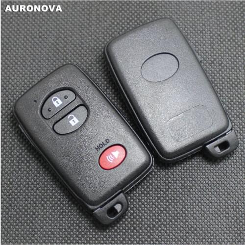 AURONOVA New Replace Keyless Entry Key Shell for TOYOTA HIGHLANDER PRIUS C V RAV4 VENZA 2+1 Buttons Remote Car Key Fob Case