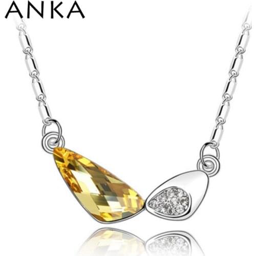 ANKA crystal luxury pendant necklace for women fashion jewelry top crystal necklace with Crystals from Austria #88010
