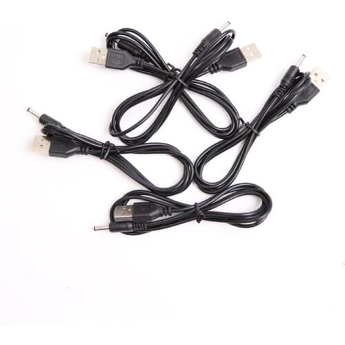 1/2PCS 1.2M USB 3.5mm 5V DC Barrel Jack Power Cable Connector For Tens Ems Slimming Therapy Massager Small Electronics Devices