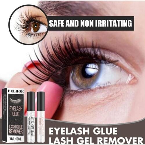 1 Box Eyelashes Glues Cosmetic Tools Primer For Eyelash Grafting Eyelash Extension Makeup Remover Glue Box Maquillaje 10ML TSLM1