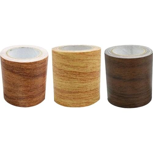 1 Roll Wood Grain Stickers Self-adhesive Waterproof Wall Paper Doors Cabinet Desktop Modern Furniture Floor Decorative Sticker