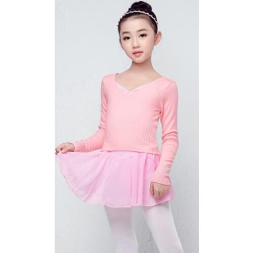 100cm-165cm Adult Women Dancewear Ballet Top Child Warm-up Dance Sweater Gymnastic Leotard Tops for Girls Bailarina Clothing