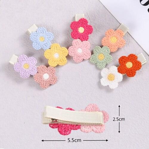 2Pcs Baby HairPins Ponytail Cute Daisy Flower Hair Clip Fashion Side Clips Women Girls Kids Holder Hair Accessories 2021 New