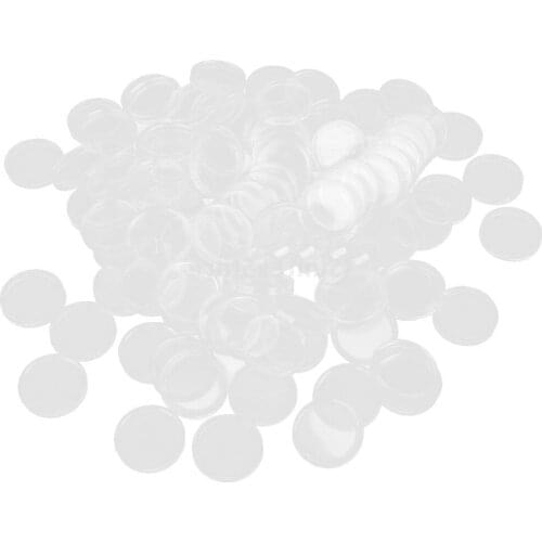 300 Pieces Clear Round Boxed Coin Holder Container Plastic Capsules Coin Box Display Cases 26mm 27mm 32mm Mixed