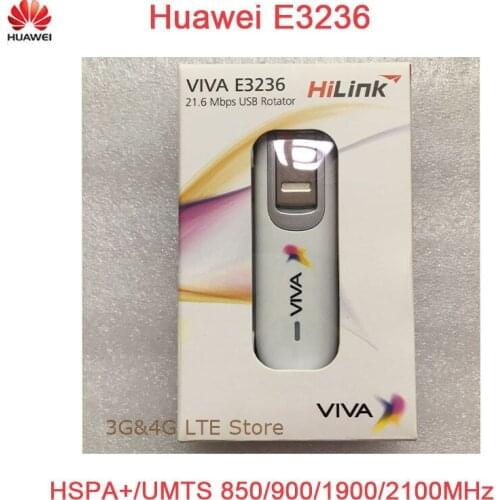 50pcs/lot dhl free Unlock Huawei E3236 USB 3G Modem HSPA+ 21.6Mbps 3G USB dongle