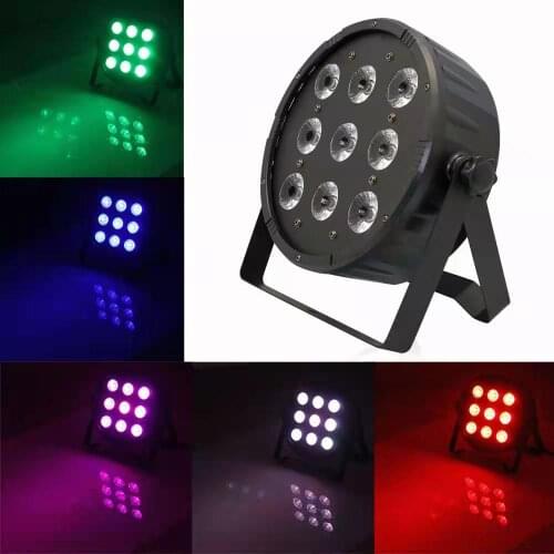 9pcs plastic par lights, LED stage lights, dj lights, suitable for all kinds of crowded places, such as nightclub dicks, etc
