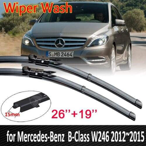 Car Wiper Blades for Mercedes Benz B Class B-Class W246 2012~2015 Front Windshield Windscreen Wipers Car Accessories 2013 2014