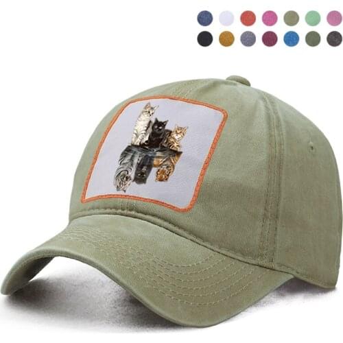 Animal Powerful Reflection Baseball Cap Harajuku Hip Hop Dad Trucker Hats Casquette Snapback Woman Berets Ponytail Caps Gorras