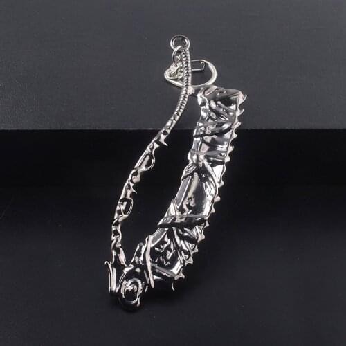 PS4 GTA 5 Game Bloodborne Keychains Grand Theft Auto 5 Metal Keyrings For Men And Women Fans Gift Accessories