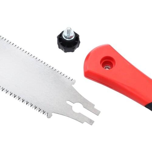 Woodworking Double Sides SK5 Steel Hand Saw Tenon Fine Tooth TPR Handle Garden Y98E