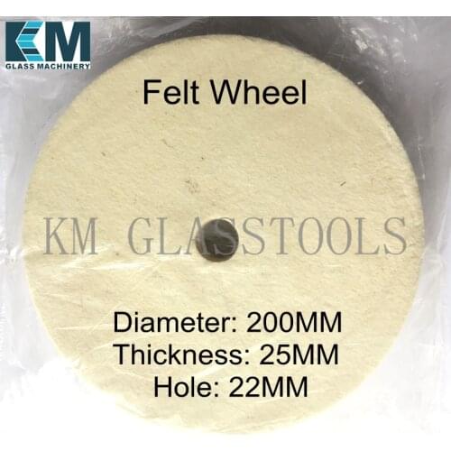 Pure Felt Wheel Diameter200x25x22(Hole)mm,For Hand Polishing Tools Portable polishing machine