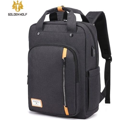 Goloen Wolf Travel Backpack For Men Teenager School Bag Pack Backbag Male Leisure Backpacks Mochila For Women Gril Bags Backpack
