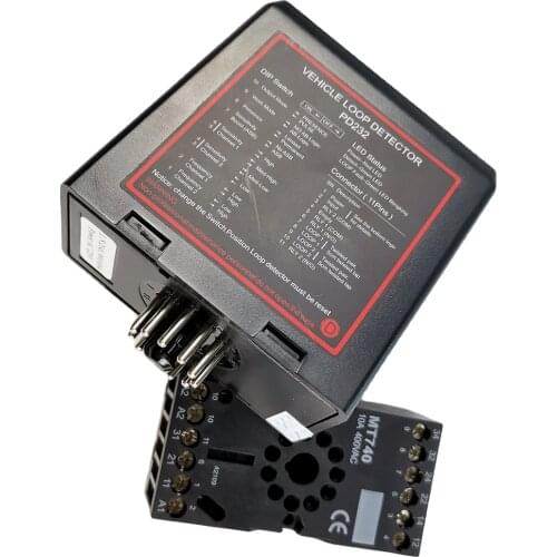 Double channel inductive vehicle loop detector sensor for motor Barrier Gate car parking system