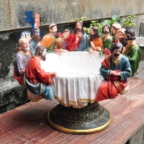 European figure painting Leonardo Da Vinci Last Supper Catholicism church furnishing articles decoration Sculpture statue