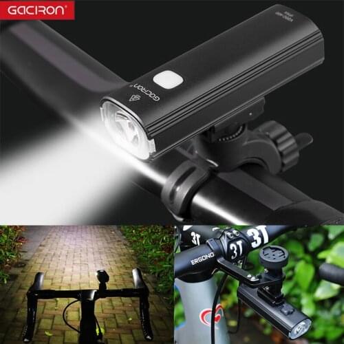 GACIRON V20C-400LM Bike Light Headlight MTB Bicycle Handlebar Front Lamp Rode Cycling USB Rechargeable Flashlight Safety Rid