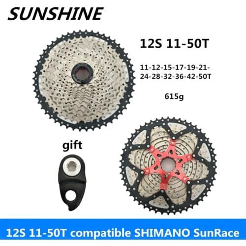 SUNSHINE mountain bike flywheel flywheel sprocket drive gear 12S 11-50T compatible with SHIMANO / SunRace