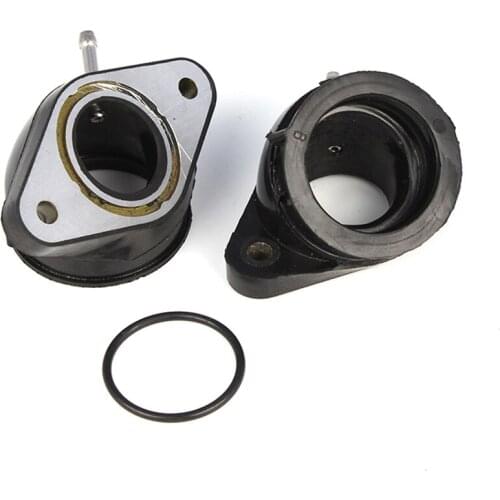 2Pcs/Set Motorcycle Carburetor Carb Intake Interface Adapter Boots For Yamaha XV400 Virago 1991-1994 & XV500 1992-1998