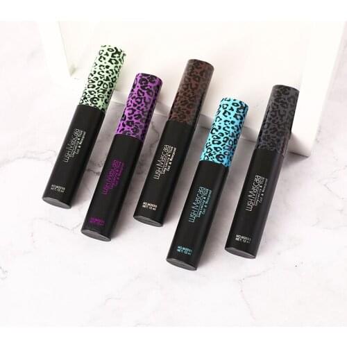 Natural Slender Curly Colorful Mascara Cosmetics Waterproof Anti-Sweat Long-lasting Eyelashes Cream Eyes Makeup Beauty TSLM1