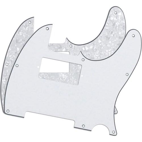 NEW 2pcs White & White Pearl Tele Humbucker Guitar Pickguard Pick Guard Scratch Plate for USA Tele Style Guitar Accessories