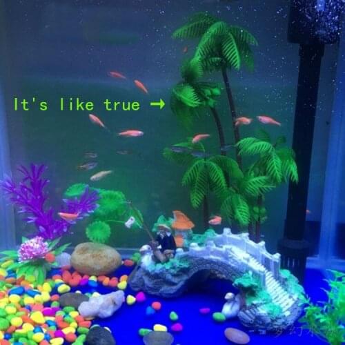 New aquarium simulation weeds, tortoise, reptile, cylinder, pet, landscaping, decorations