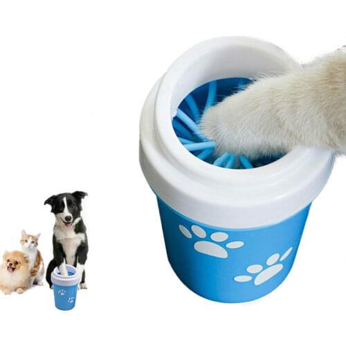 Dog Paw Cleaner Cup for Small Large Dogs Pet Feet Washer Portable Pet Cat Dirty Paw Cleaning Cup Soft Silicone Foot Wash Tool