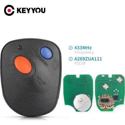 KEYYOU A269ZUA111 Remote Keyless Entry Control Key For 2000-2006 Subaru Baja Outback Legacy Impreza Forester 434MHz FSK 2 Button