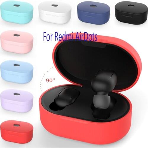 Silicone Protective Cover Case For Xiaomi Redmi Airdots TWS Bluetooth Wireless Earphone Headset Cover For Charging Box Bags Case