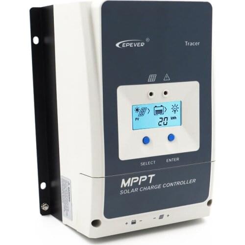 Tracer5420AN 50A 12/24V/36/48V MPPT Solar charge controller waterproof with LCD screen and battery fuse 200Vdc input