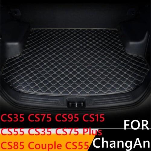 Sinjayer Waterproof Car Trunk Mat Tail Boot Cargo Pad Carpet Liner For ChangAn CS35 CS75 CS55 CS15 CS55 CS85 CS95 Couple Plus