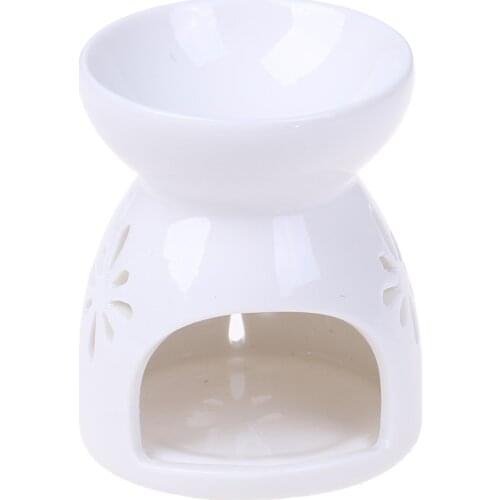 High quality 2021 Ceramic Essential Oil Lamp Aroma Burner Aromatherapy Candle Fragrance Holder