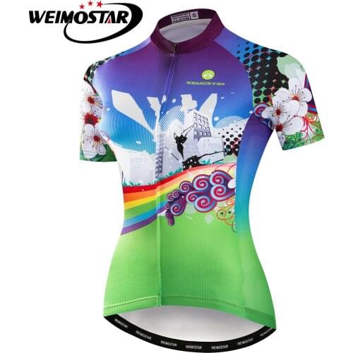 Weimostar Women Summer Outdoor Cycling Clothing Jersey Wear MTB bicycle Jersey shirt bike ciclismo ropa Cycling Jersey