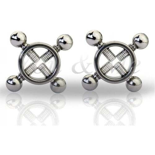 1 Pair Stainless Steel Breast Nipple Clamp, Nipple Clip, Breast Clip Bdsm Bondage Adult Game Sex Toys For Women Couples Flirting