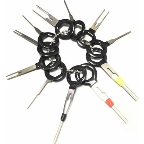 11 PCS Car Plug Circuit Board Wire Harness Terminal Extraction Pick Connector Crimp Pin Back Needle Remove Tool