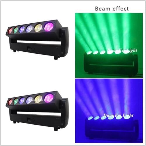 4lot DJ Moving Head Beam Light LED 6x40W Bar wash Moving Head Beam LED Pixel RGBW For Disco DJ