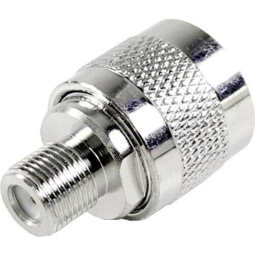 50pcs RF Connector antenna adapter N Male Plug Male Pin to F Female Jack Adapter